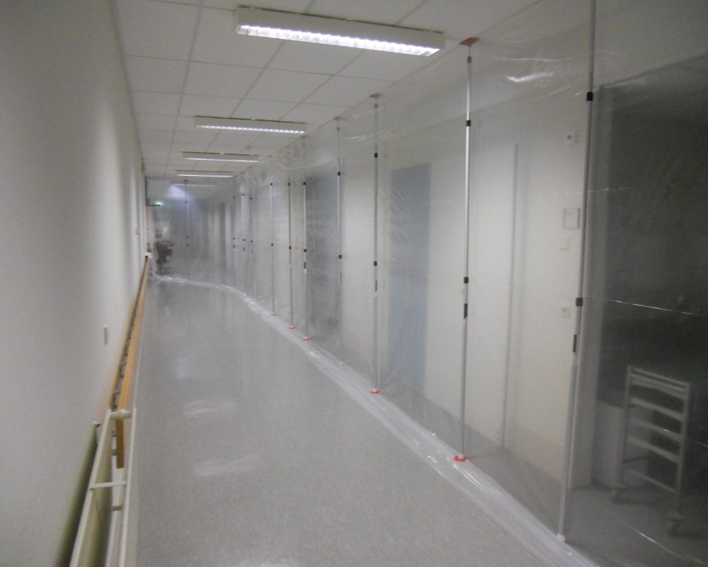 Stofscherm IJsselland ziekenhuis stofschermhuren.nl